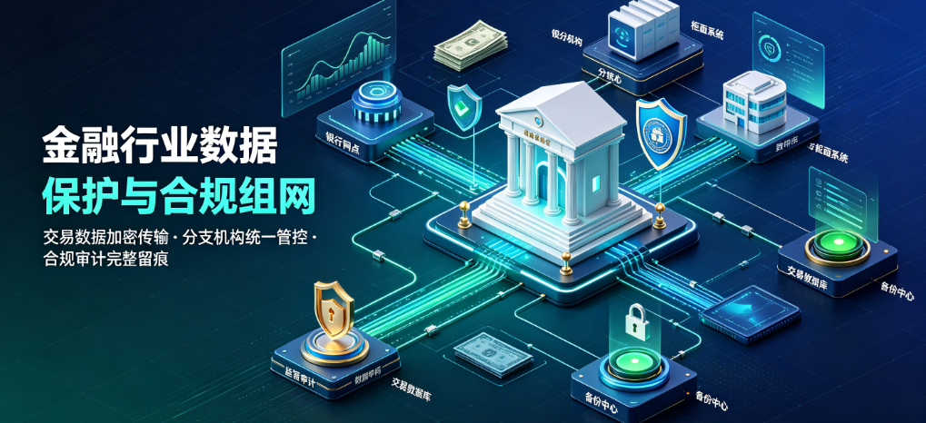 金融行业数据保护与合规组网